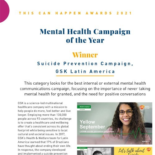 Mental Health Campaign of the Year photo