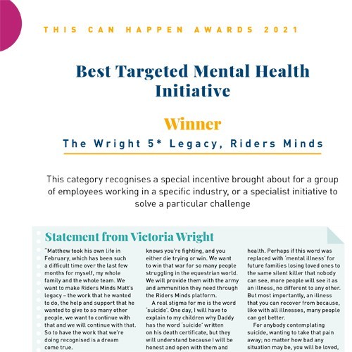 Best Targeted Mental Health Initiative photo
