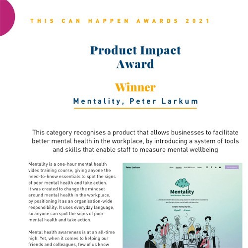 Product Impact Award photo