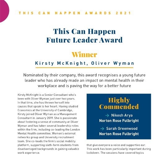 This Can Happen Future Leader Award photo