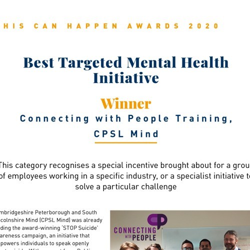 Best Targeted Mental Health Initiative photo