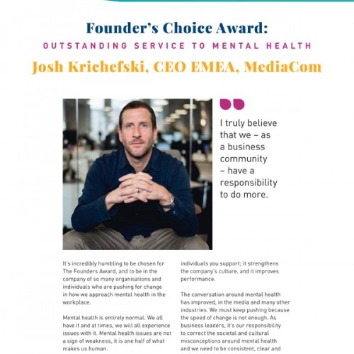 Founders’ Choice Award: Outstanding Service to Mental Health photo