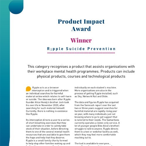 Product Impact Award photo