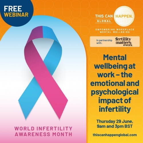 Mental wellbeing at work - the emotional and psychological impact of infertility (9am) image