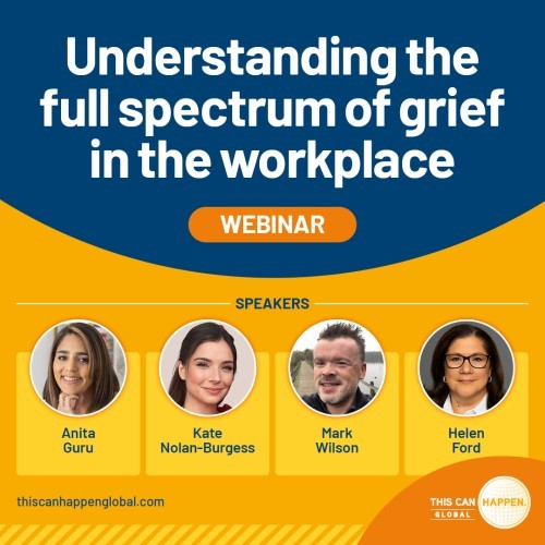 Understanding the spectrum of grief in the workplace  - Grief Awareness Week Webinar (£595+VAT per company) image